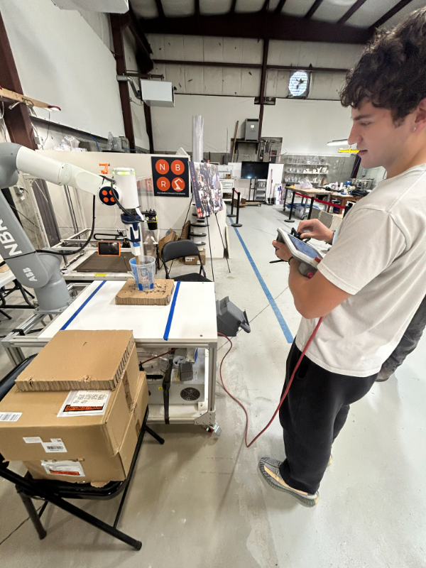 Running the robotic arm at New Bedford Research & Robotics